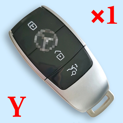 1pcs 3 Buttons Key Shell For Mercedes-Benz FBS4 AMG - Black Color