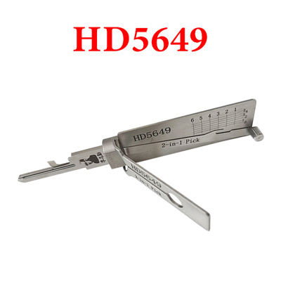 Original Lishi HD5649 2-IN-1 PICK Decoder for Residential Lock