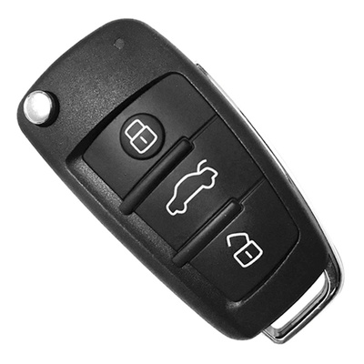 3 Buttons 868 MHz Flip Remote Key for Audi A6 Q7 - with 8E Chip
