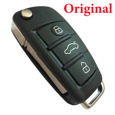Original 434 MHz Flip Remote Key for Audi TT A3 - 8P0 837 220D