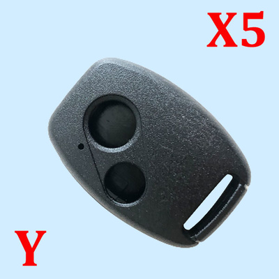 2 Buttons Car Key Case  For HONDA Accord Civic CRV Pilot Fit Insight Ridgeline without blade 5pcs