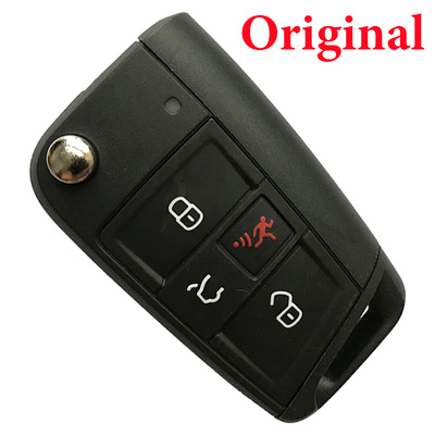 Original 3+1 Buttons 315 MHz MQB Flip Remote Key for VW - 5G6 959 752 AC