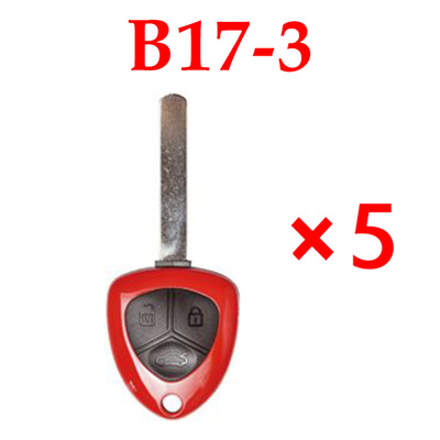 KEYDIY B17-3 KD Ferrari Type Red Remote Control - 5 pcs