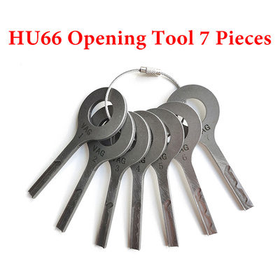 HU66 Opening Tool - 7 Pieces Different Length Teeth Key Set - For VAG Generation 2