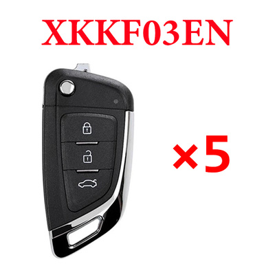 5 Pieces Xhorse Universal Flip Remote Key - Wire XKKF03EN