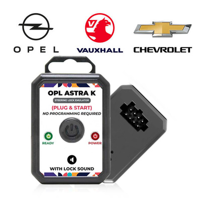 Steering Lock Simulator for Opel Vauxhall Astra K - with Lock Sound - Plug and Start