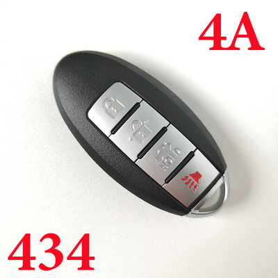 3+1 Buttons 434 MHz Smart Proximity Key For Nissan Altima Versa - S180144801 KR5TXN1