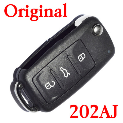 Original 3 Buttons 434 MHz Smart Proximity Key for VW New Bora Sagitar Touran - 5K0 837 202 AJ