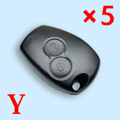 2 Button Remote Key Shell for Renault Dacia Logan Suit For NE72 Blade (5pcs)