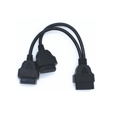16 Pin Dual Female to male OBD2 Diagnostic Extend Cable with top quality