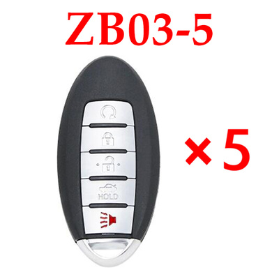 Universal ZB03-5 KD Smart Key Remote for KD-X2 - Pack of 5 