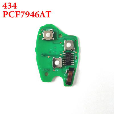 2 Buttons 434 MHz PCB Board for Renault Remote Keys with PCF7946AT chip