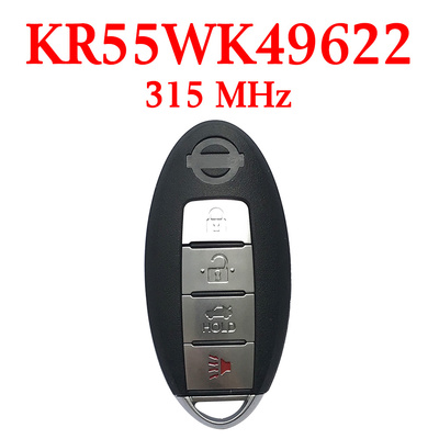 315 MHz 3+1 Buttons Smart Proximity Key for Nissan Murano 2009-2014 - KR55WK49622