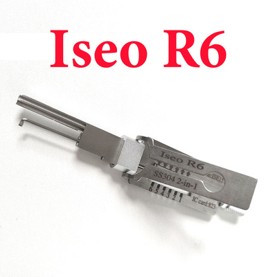 New Arrival Lishi Iseo R6 SS304 2 in 1 Locksmith Tool 