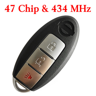 434 MHz 2+1 Buttons Smart Proximity Key for Nissan Pathfinder 2013-2016 - KR5S180144014 (47 Chip)