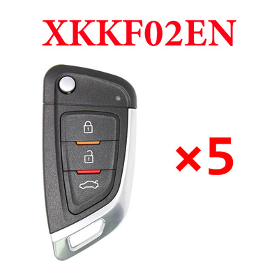 5 Pieces Xhorse Wire Flip Remote Key Knife Style 3 Buttons XKKF02EN