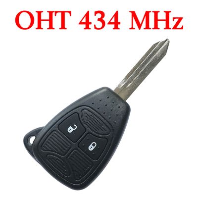 2 Button 433 MHz Remote Key with ID46 Chip for Chrysler Dodge Jeep - OHT692427AA