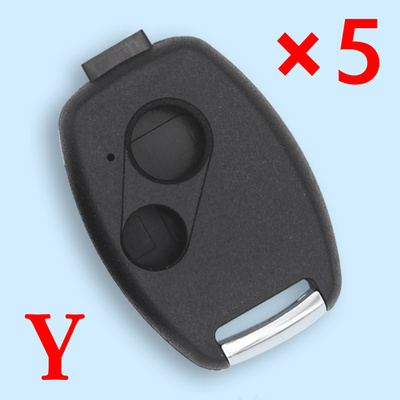 2 Buttons Suitable for Honda Accord Civic Ossaid Fit Straight Remote Control Key Shell- pack of 5 