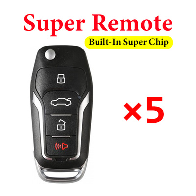 Xhorse Super Remote Ford Style with Built-In Super Chip XEFO01EN -  5 pcs