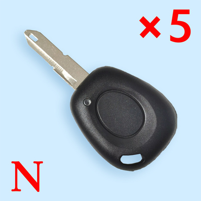 1 Button Remote Key Shell for Renault Megane - Pack of 5