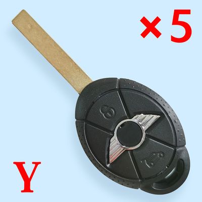 3 Buttons Key Shell for Mini Cooper - 5 pcs