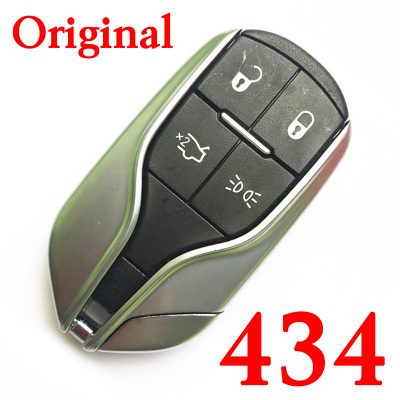 Original 4 Buttons 433 MHz Smart Proximity Key for Maserati 2014-2016 Maserati Ghibli / Quattroporte / 4-Button Smart Key / M3N-7393490