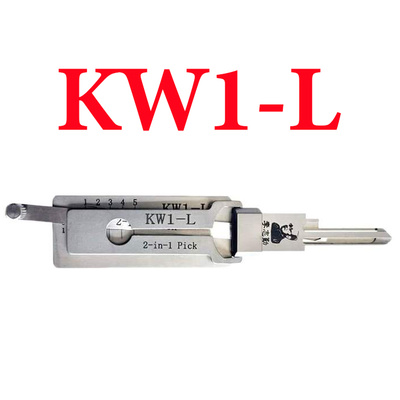 Original Lishi Kwikset KW1-L (Reverse Handing) 2-in-1 Pick/Decoder—AG