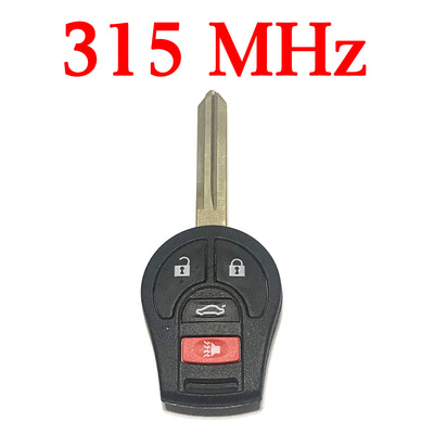 315 MHz 3+1 Buttons Remote Head Key for Nissan 2003-2017 - CWTWB1U751 