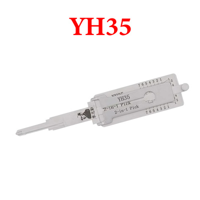 Original Lishi YH35 / YM64 (Reverse of YH35R) For Yamaha Ignition with Magnetic Gate 2-in-1 Pick - Anti Glare