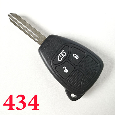3 Button 434 MHz Remote Head Key for Chrysler Dodge Jeep - OHT692427AA