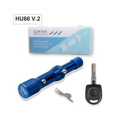 2 in 1 HU66 V.2 Professional Locksmith Tool for Audi VW HU66 Lock Pick and Decoder Quick Open Tool