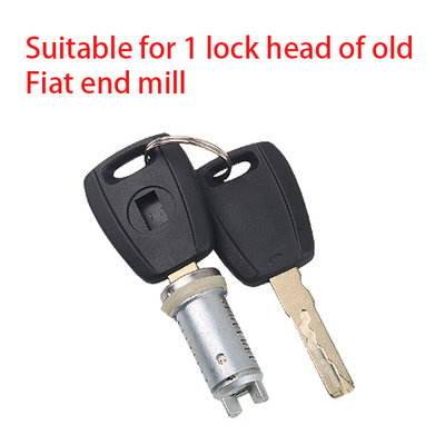 Suitable for old Fiat end mills, 1 lock, 2 keys, door lock cylinder, car modification replacement door lock cylinder