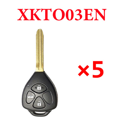 5 Pieces of Xhorse VVDI Toyota Type Universal Remote Control - XKTO03EN
