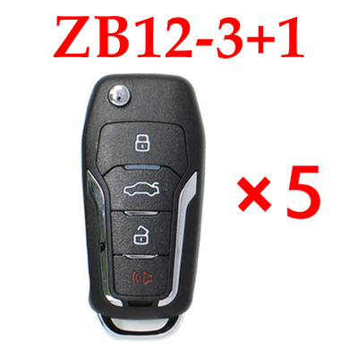 KEYDIY ZB12-3+1 (ZB12-4) KD Remote control - 5 pcs