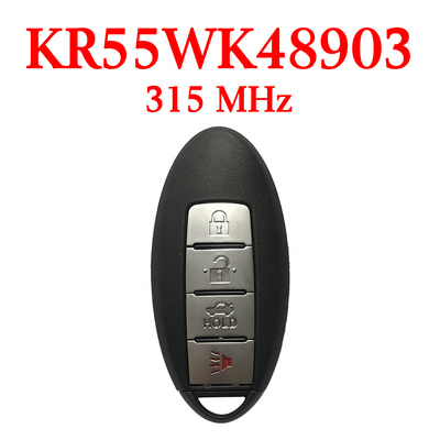 315 MHz 3+1 Buttons Smart Proximity Key for Nissan Altima Maxima 2007-2014 - KR55WK48903 