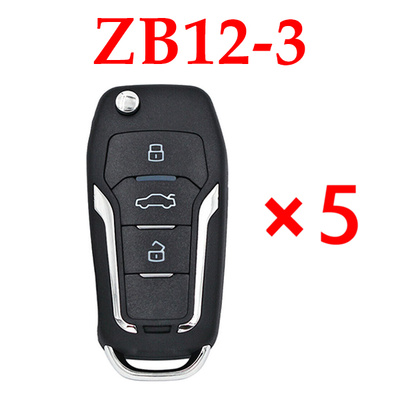 KEYDIY ZB12-3 Smart key ford style Universal Remote control - 5 pcs
