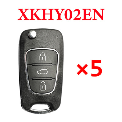 5 pieces Xhorse VVDI Hyundai Type 3 Universal Remote Control - XKHY02EN