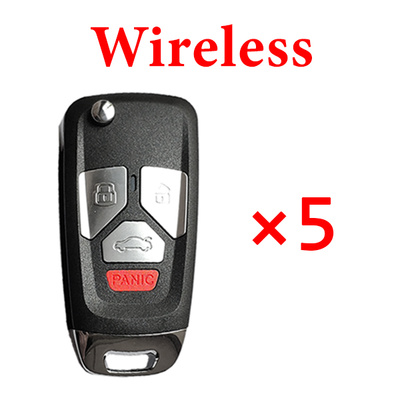 5 pieces Xhorse VVDI Audi  Wireless Universal Remote Key - XNAU02EN