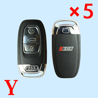Top Quality 3 Buttons Remote Key Shell For Audi SQ5 - pack of 5