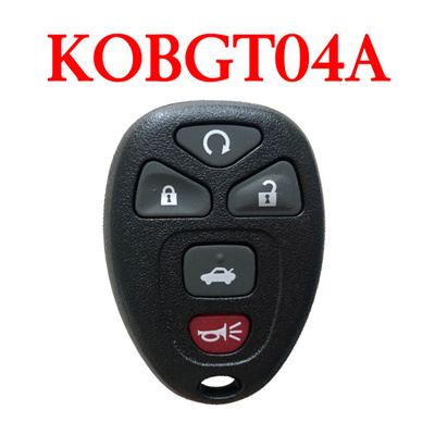 5 Buttons 315 MHz Remote Control for Buick Chevrolet GMC Saturn - KOBGT04A