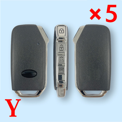 Applicable to Kia 4-button car key shell, suitable for VVDI XZKA82EN car replacement shell. -Pack of 5
