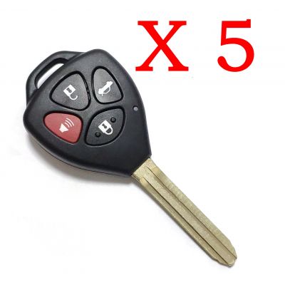 5 Pieces Xhorse VVDI Toyota Universal Remote Control - XKTO02EN