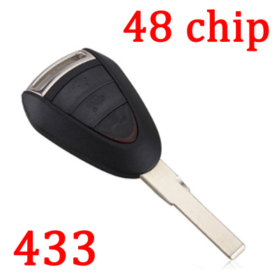 3 Buttons 433 MHz Remote Key for 1997~2004 Porsche 911 Boxster  - with 48 Chip