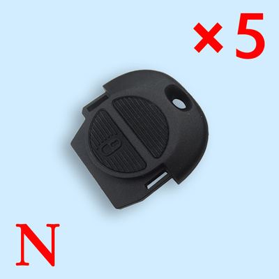 2 Buttons Key Shell for Nissan without Blade 5 pcs