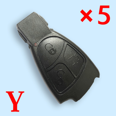 3 Buttons Key Shell without Battery holder for Benz ( Pack of 5 )