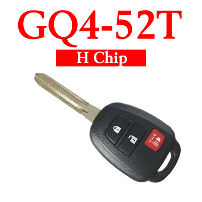 2+1 Buttons 315 MHz Remote Head Key for Toyota RAV4 Highlander Tacoma 2013-2018 - GQ4-52T (H Chip)