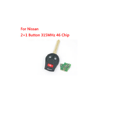 Remote Control Key For Nissa 2+1 Buttons 315MHz with PCF7936 ID46 Chip