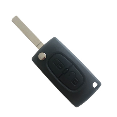 Peugeot 307 Flip Remote Key  without groove - 2 Buttons 434 MHz With PCF7961 ID46 0536