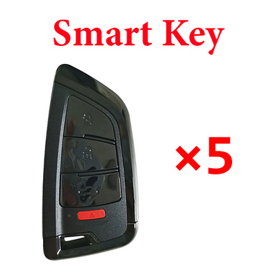 Xhorse Universal Smart Key - XSKF21EN 4 Buttons Knife Stype - Pack of 5