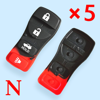 4 button Key Rubber Pad for Nissan 5 pcs